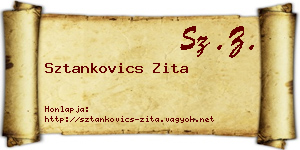 Sztankovics Zita névjegykártya